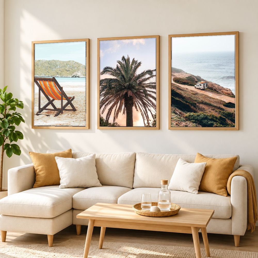 Set de 3 cuadros decorativos que combinan