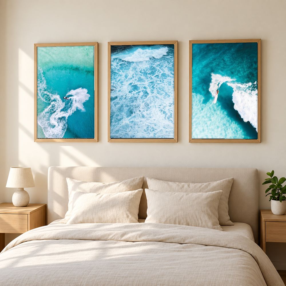 Set de 3 cuadros decorativos que combinan