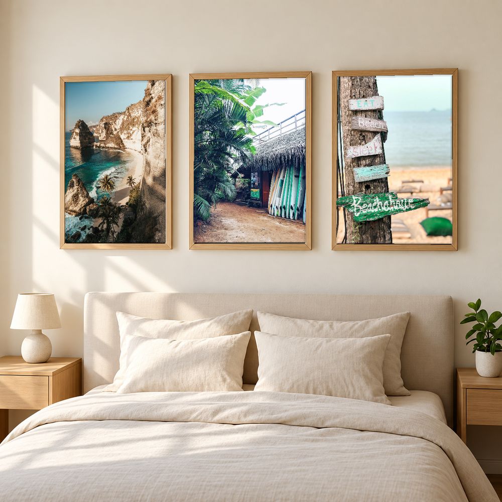 Set de 3 cuadros decorativos que combinan