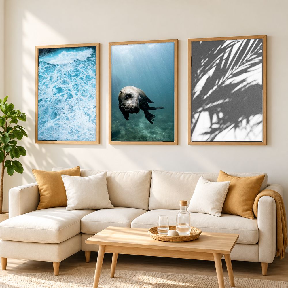 Set de 3 cuadros decorativos que combinan