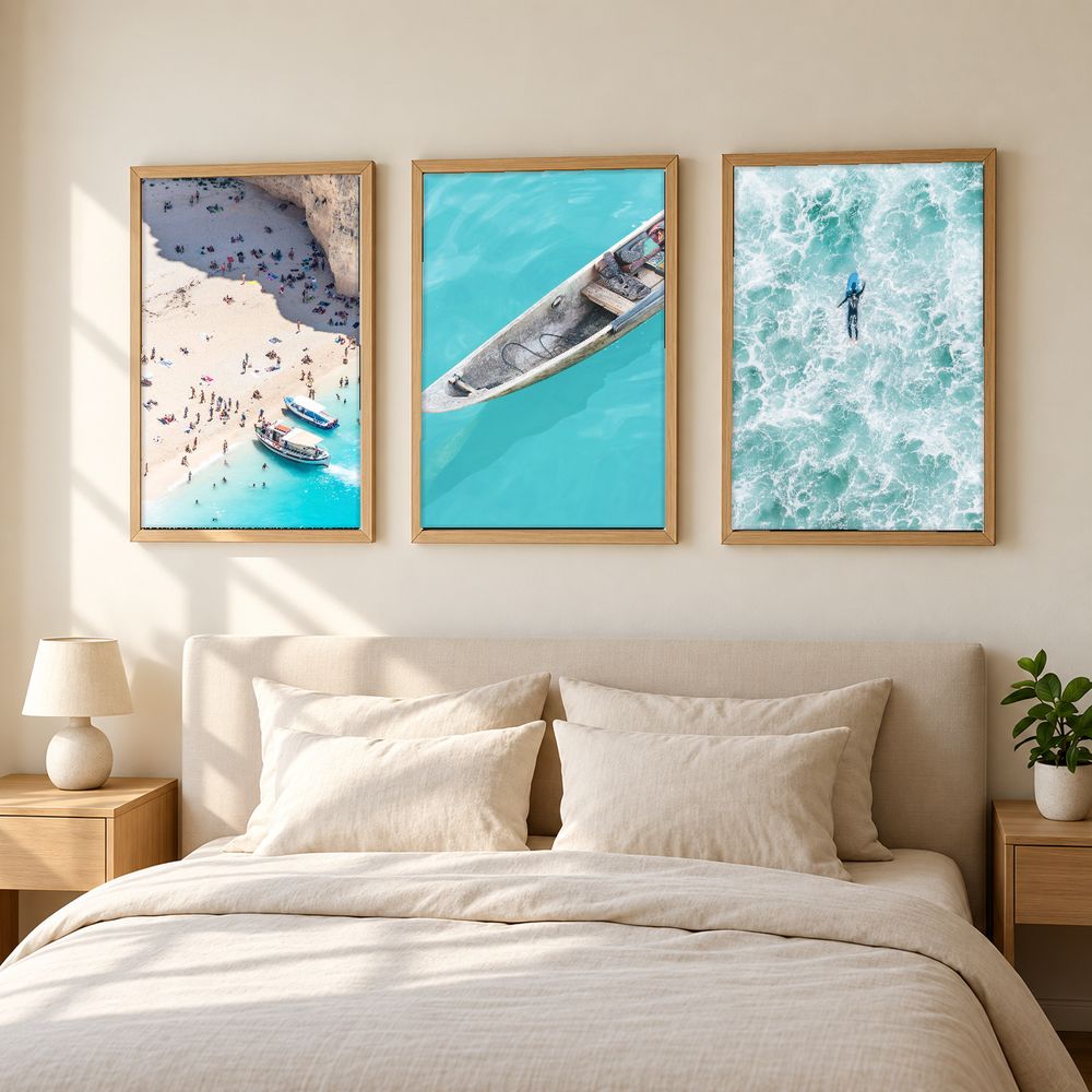 Set de 3 cuadros decorativos que combinan