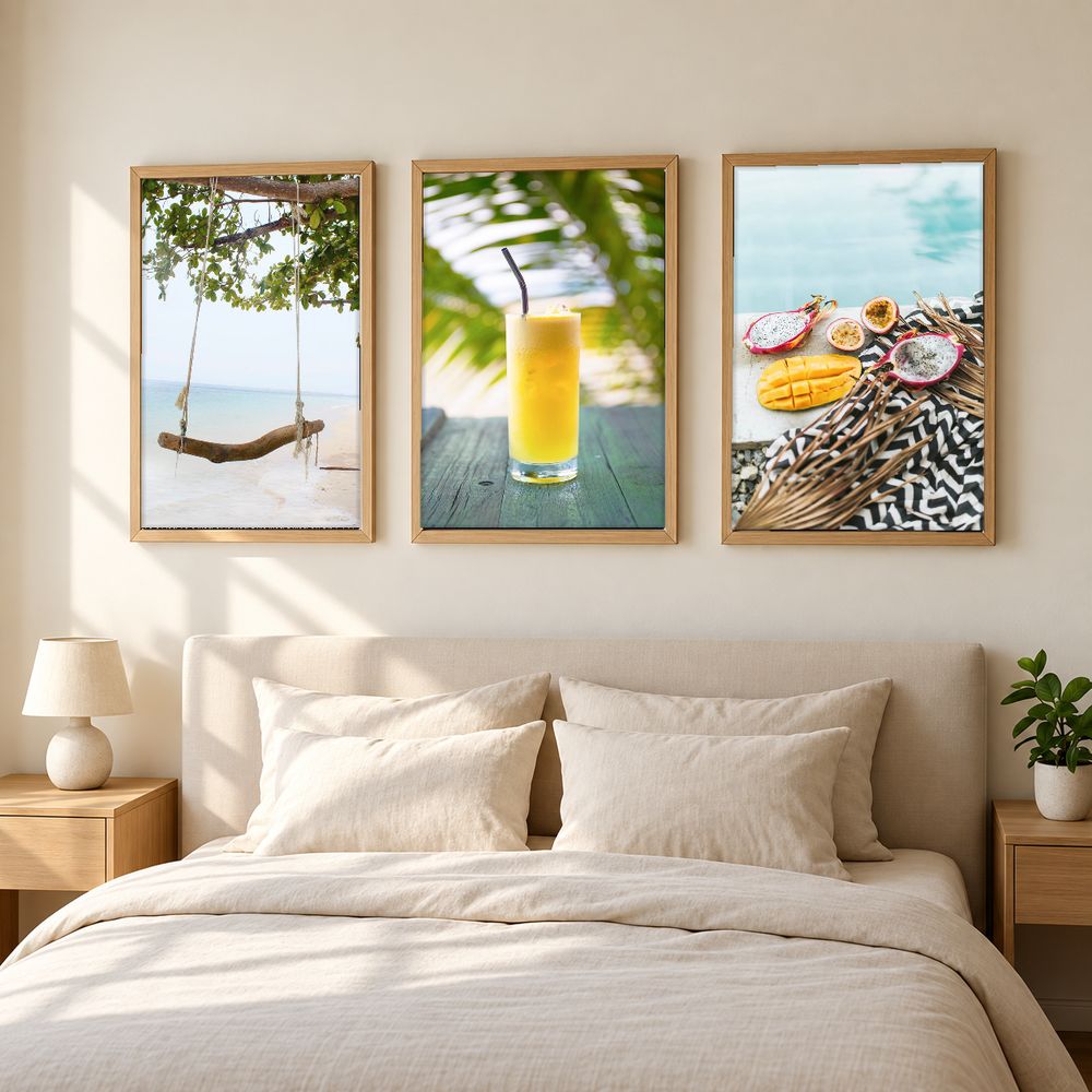 Set de 3 cuadros decorativos que combinan
