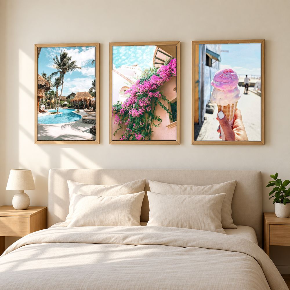 Set de 3 cuadros decorativos que combinan