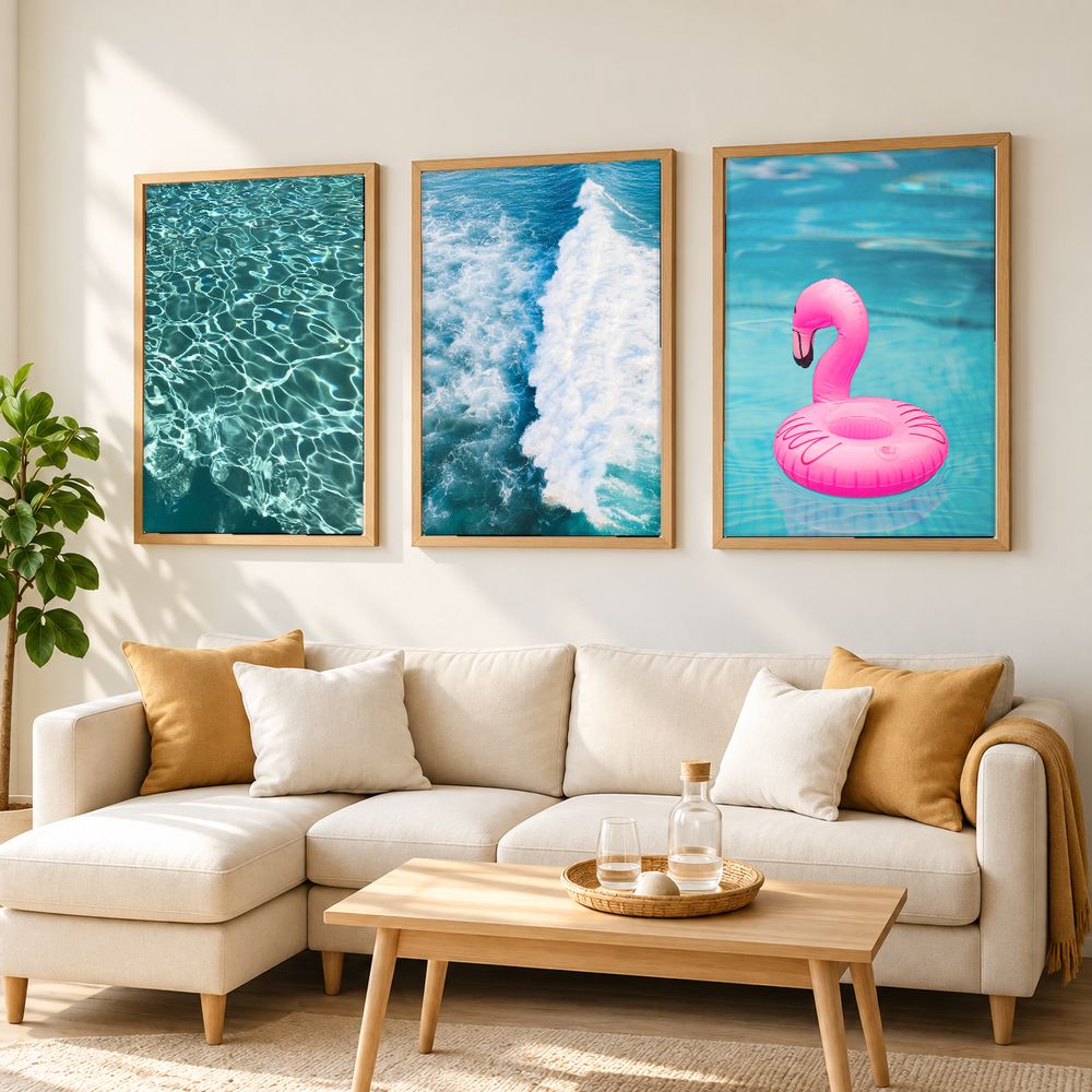 Set de 3 cuadros decorativos que combinan