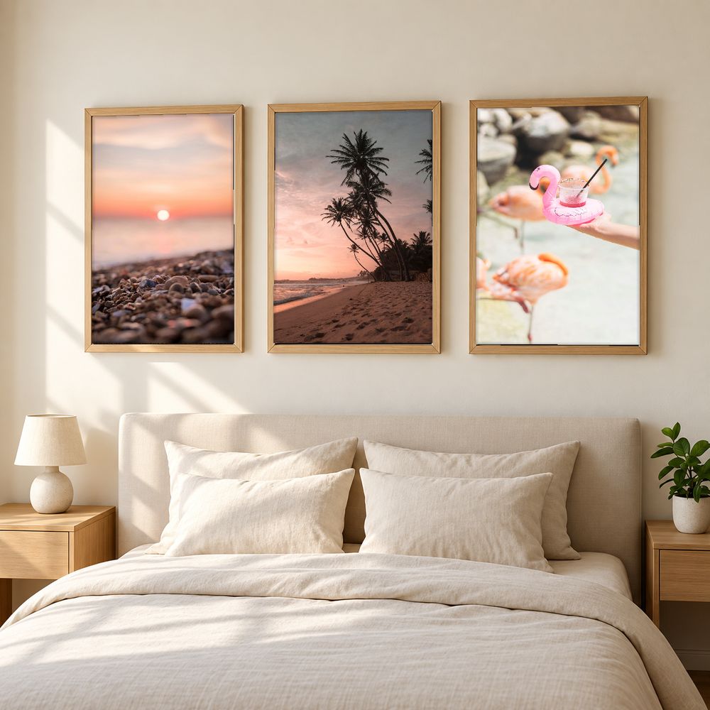 Set de 3 cuadros decorativos que combinan