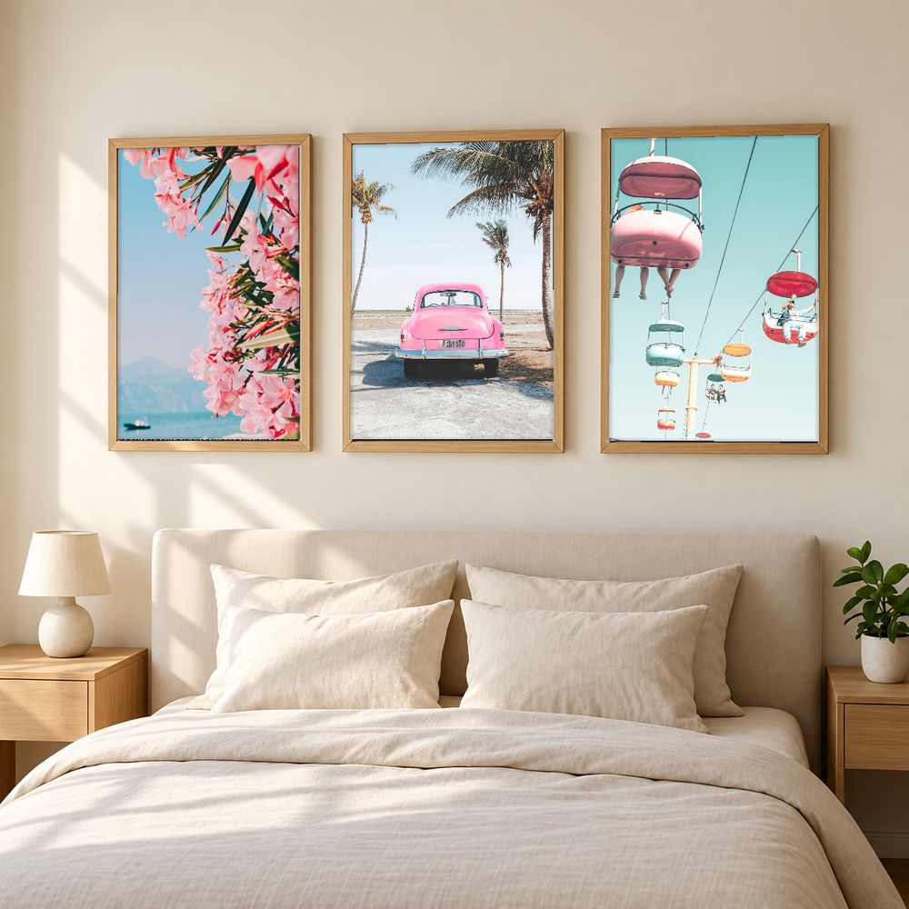 Set de 3 cuadros decorativos que combinan