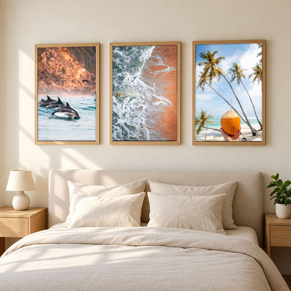 Set de 3 cuadros decorativos que combinan