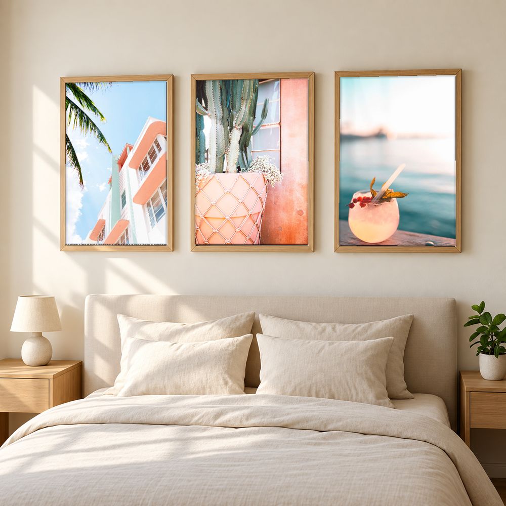 Set de 3 cuadros decorativos que combinan