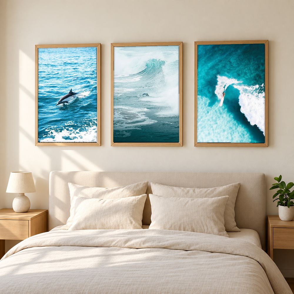 Set de 3 cuadros decorativos que combinan