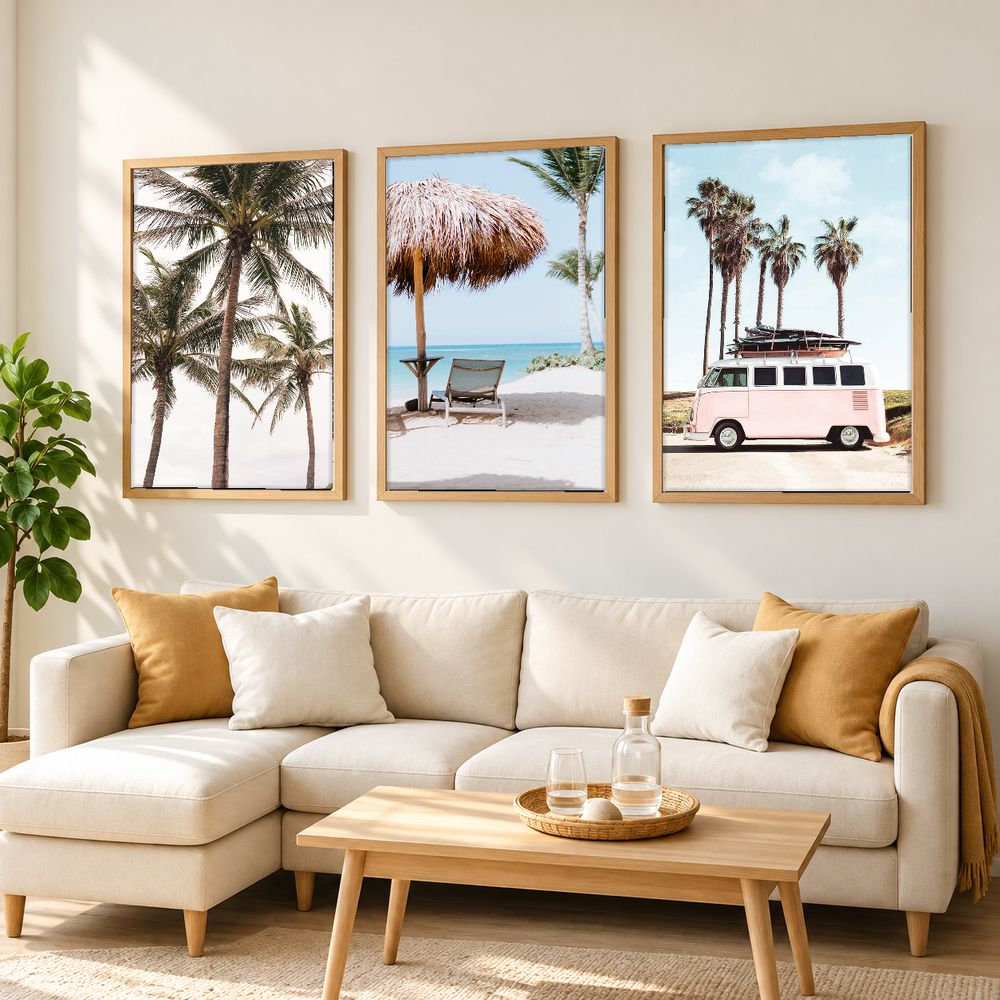 Set de 3 cuadros decorativos que combinan