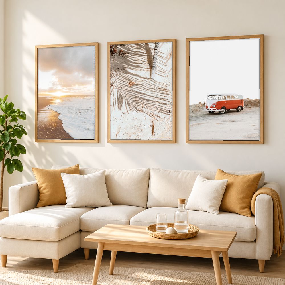 Set de 3 cuadros decorativos que combinan