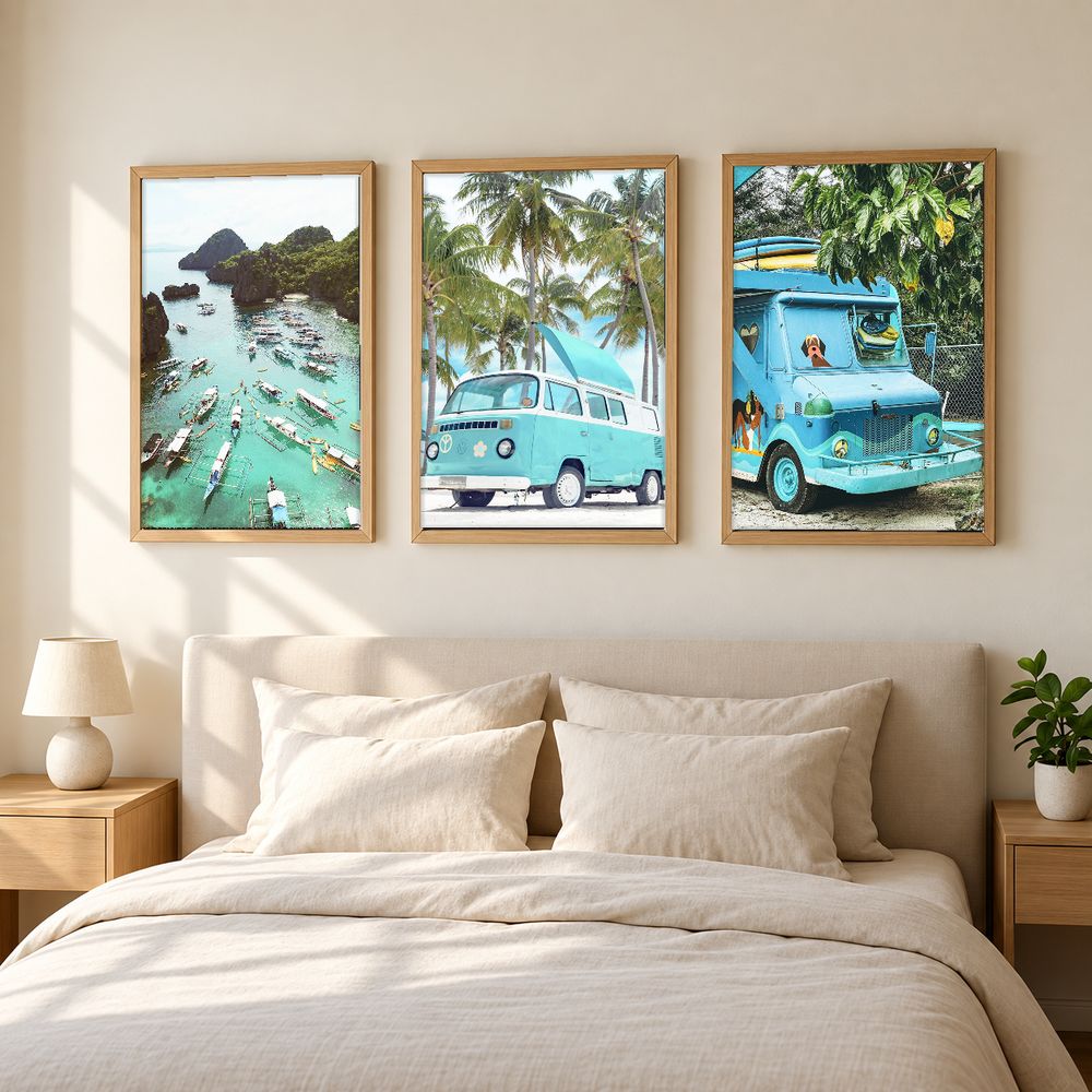 Set de 3 cuadros decorativos que combinan