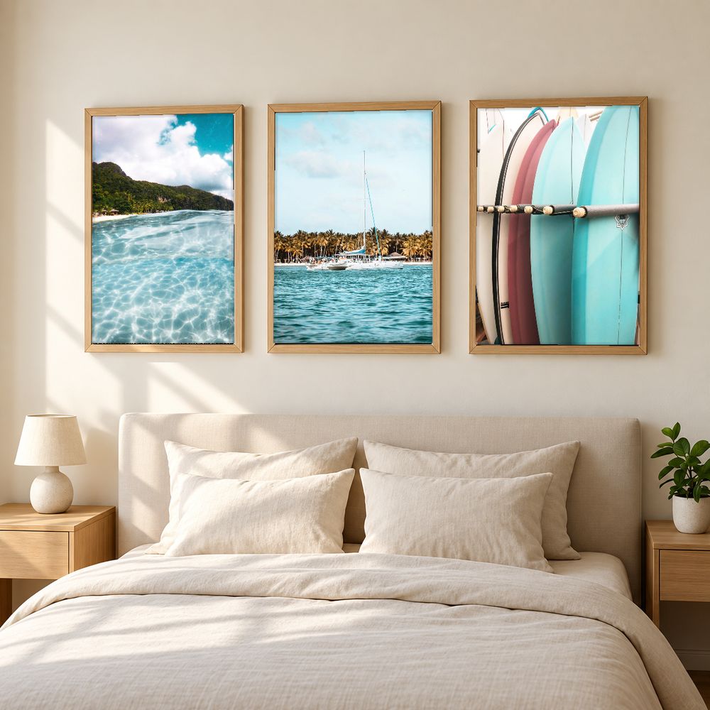 Set de 3 cuadros decorativos que combinan