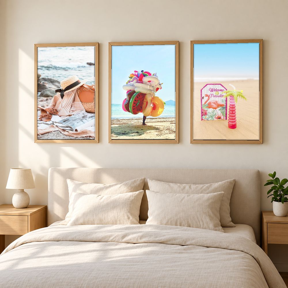 Set de 3 cuadros decorativos que combinan