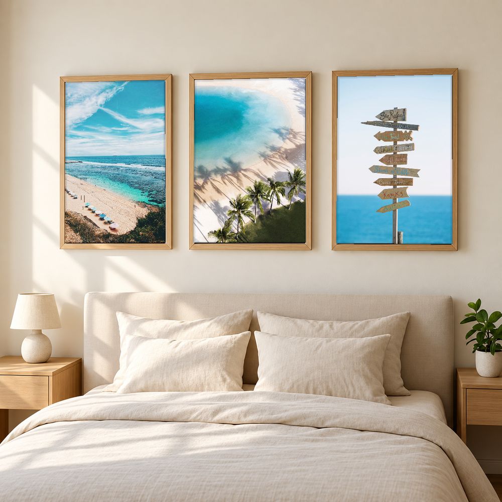 Set de 3 cuadros decorativos que combinan