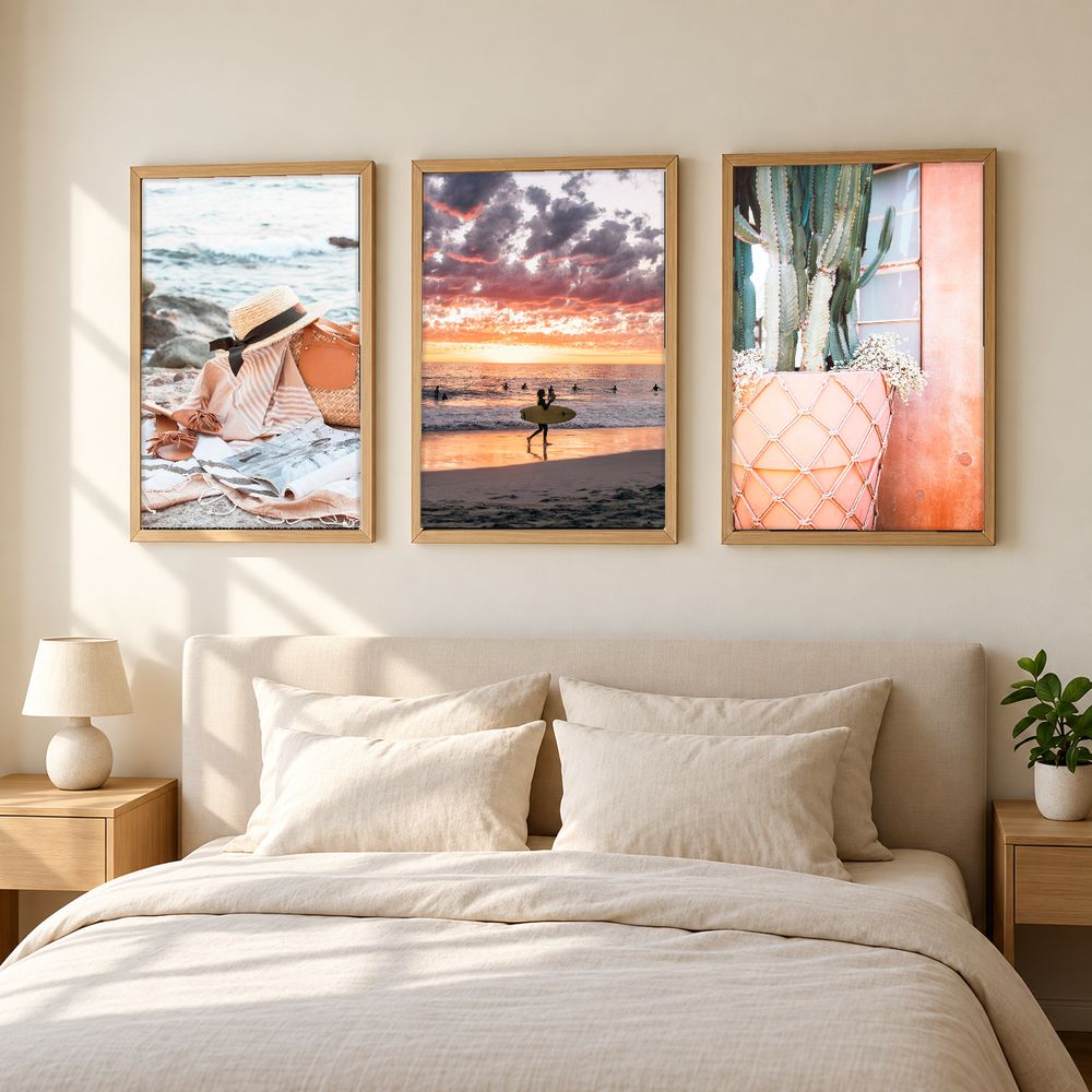 Set de 3 cuadros decorativos que combinan