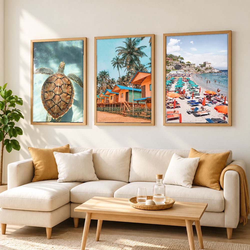 Set de 3 cuadros decorativos que combinan