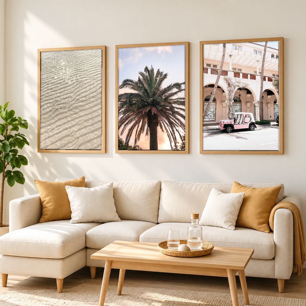 Set de 3 cuadros decorativos que combinan