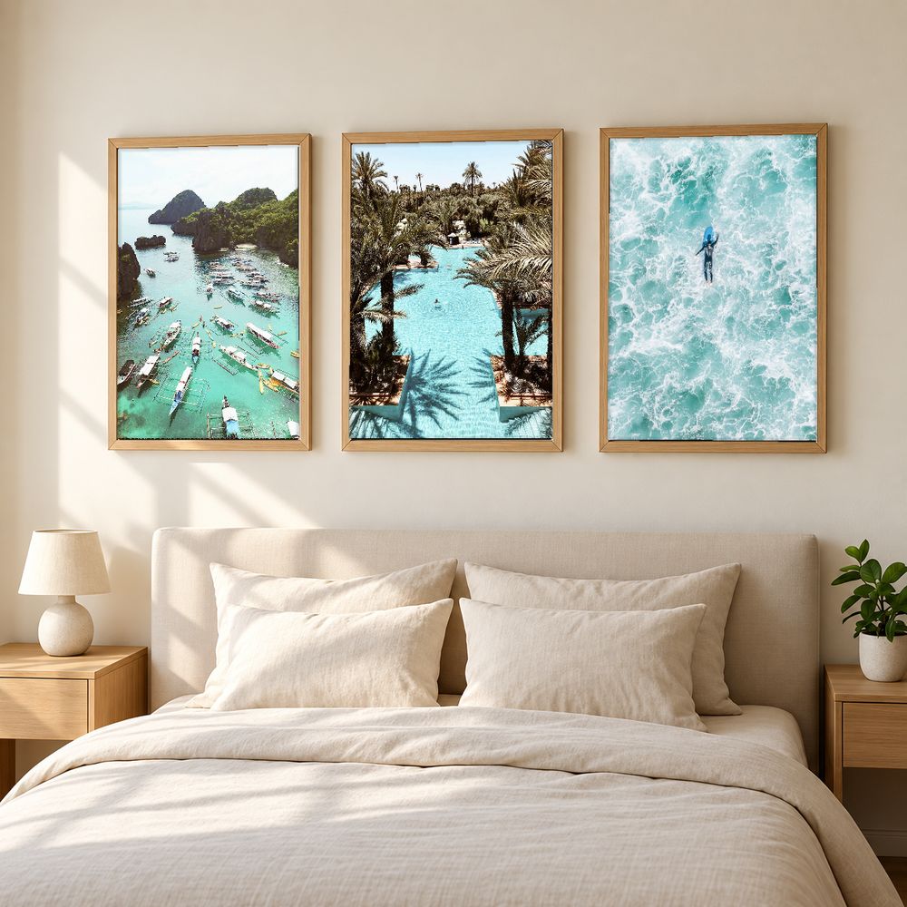 Set de 3 cuadros decorativos que combinan