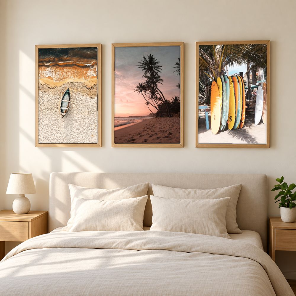 Set de 3 cuadros decorativos que combinan