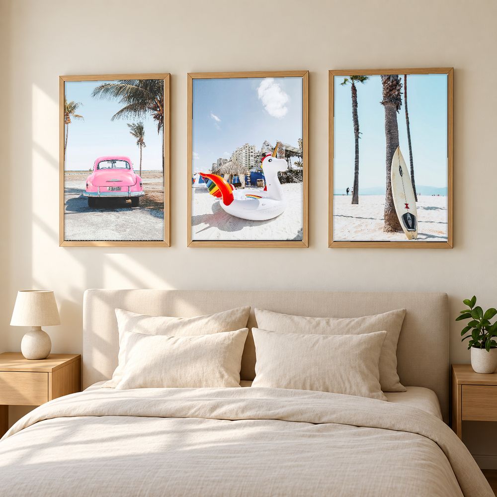 Set de 3 cuadros decorativos que combinan