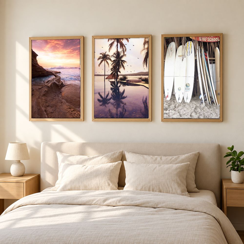 Set de 3 cuadros decorativos que combinan