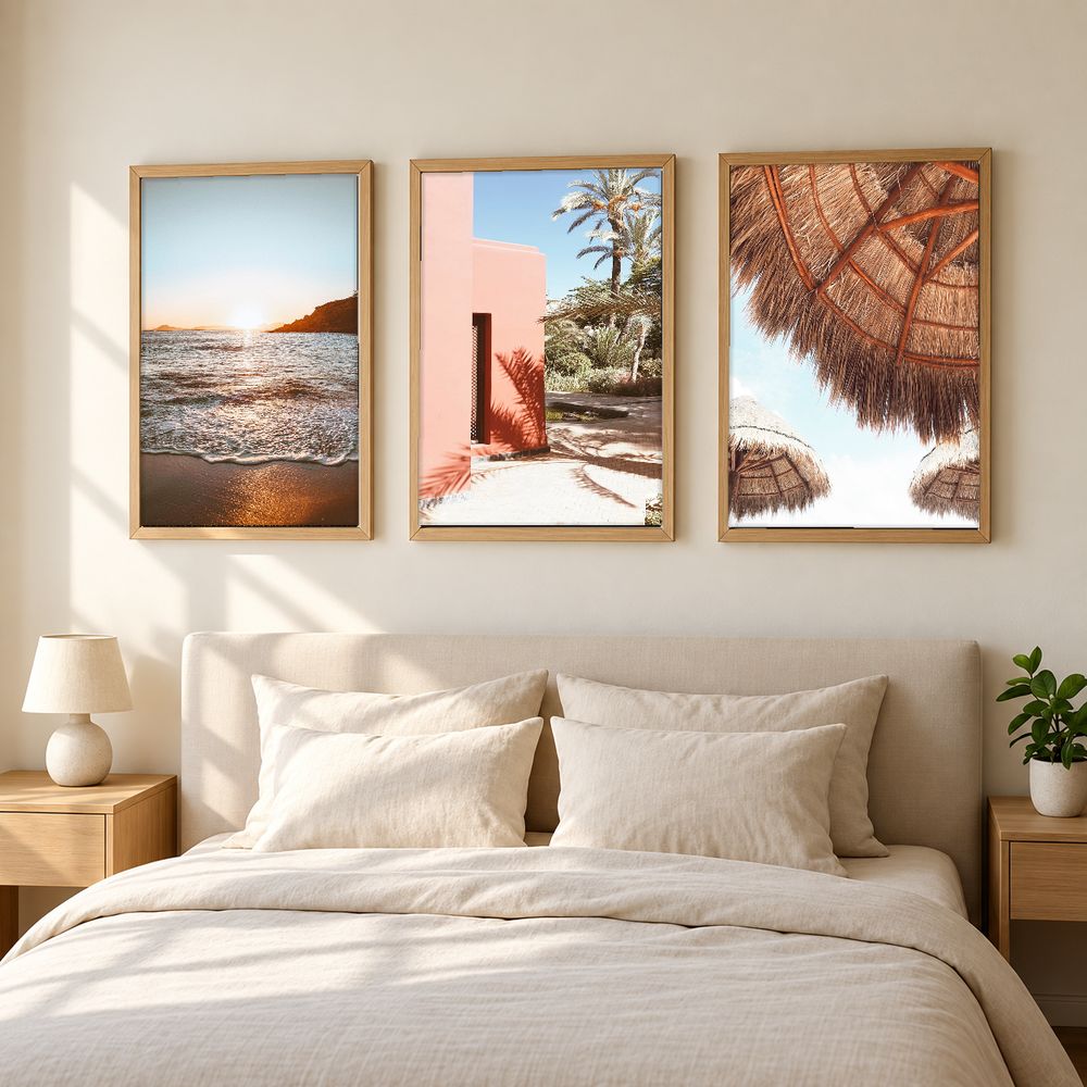 Set de 3 cuadros decorativos que combinan