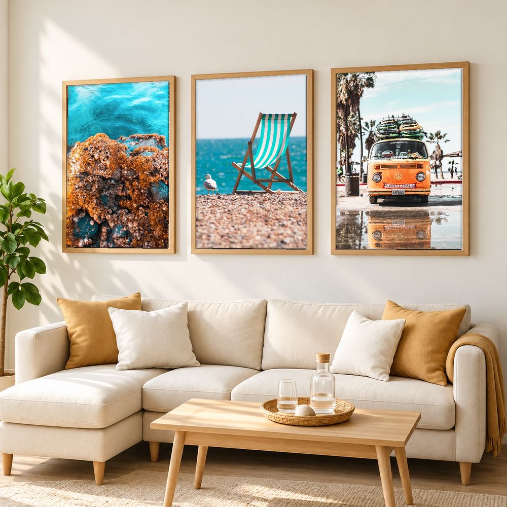Set de 3 cuadros decorativos que combinan
