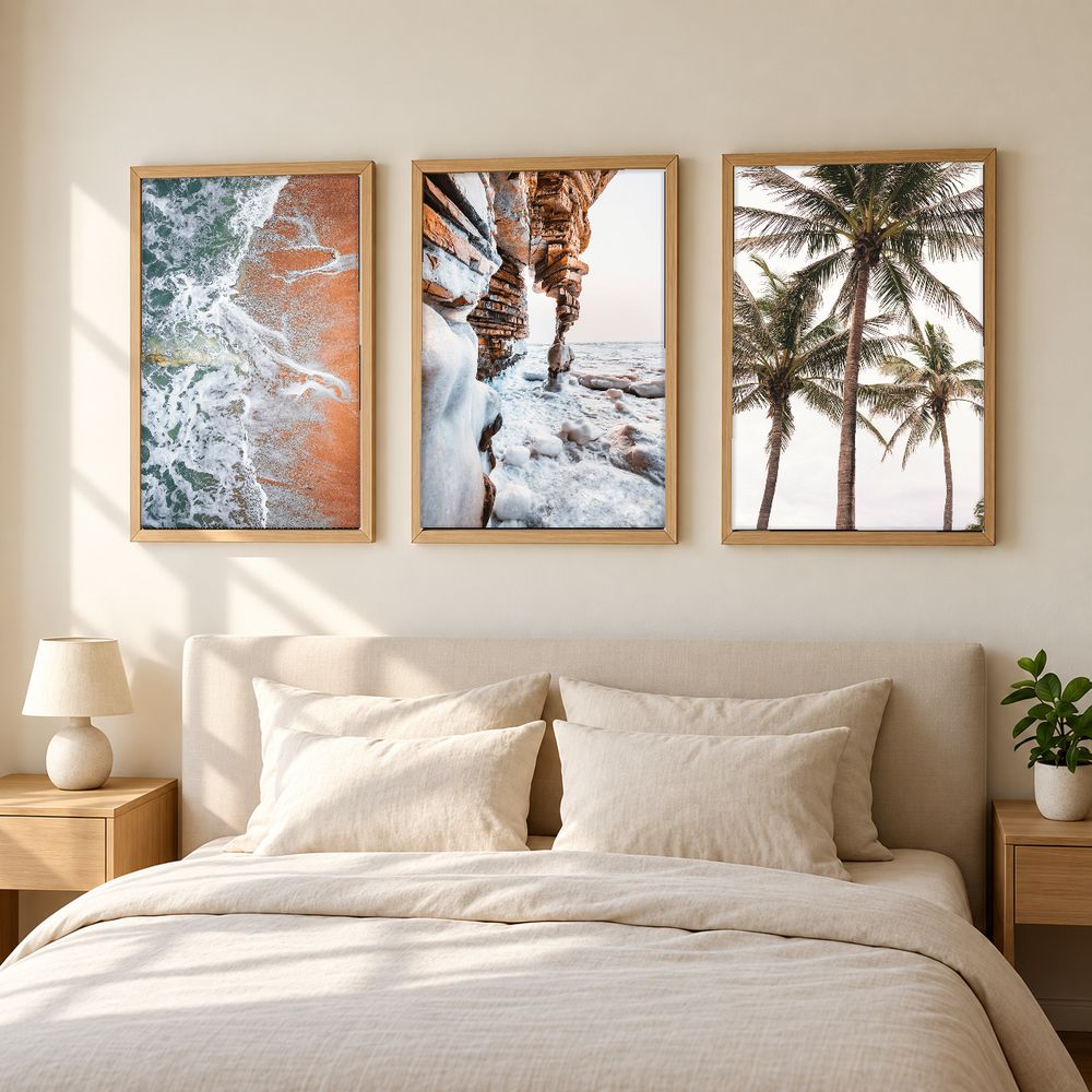 Set de 3 cuadros decorativos que combinan