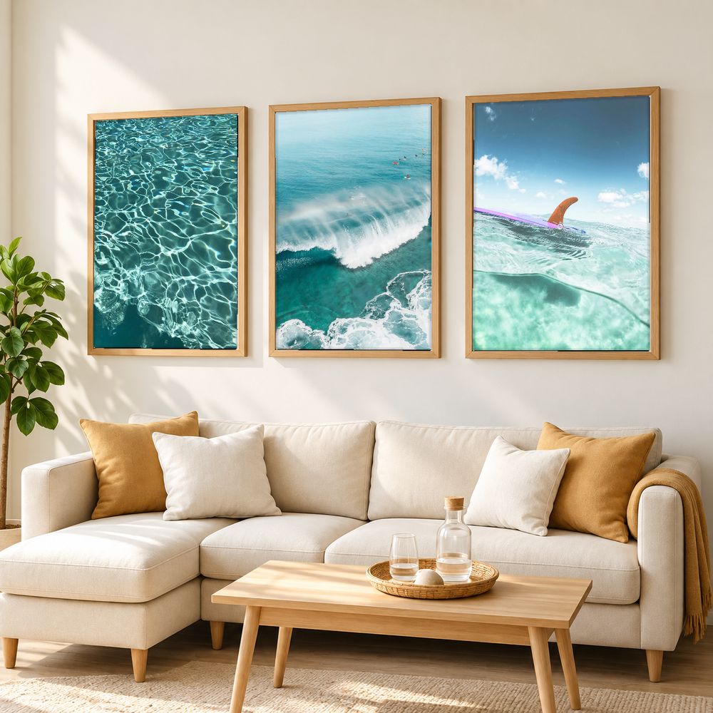 Set de 3 cuadros decorativos que combinan