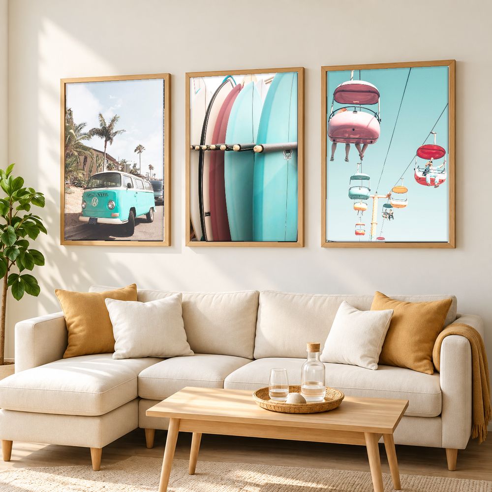 Set de 3 cuadros decorativos que combinan