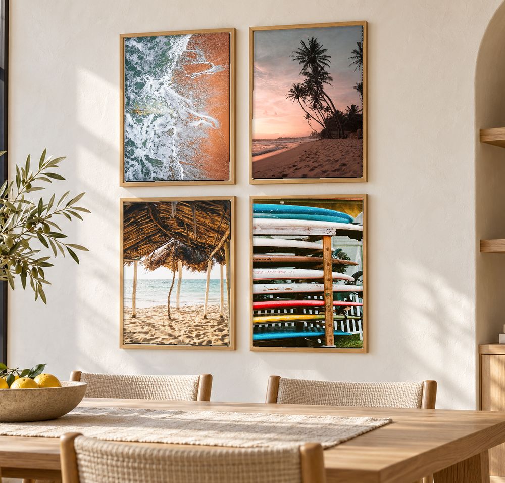 Set de 4 cuadros decorativos que combinan