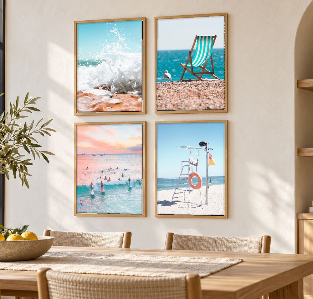 Set de 4 cuadros decorativos que combinan