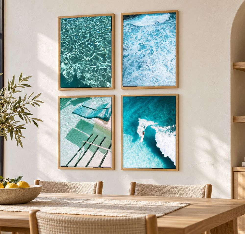 Set de 4 cuadros decorativos que combinan