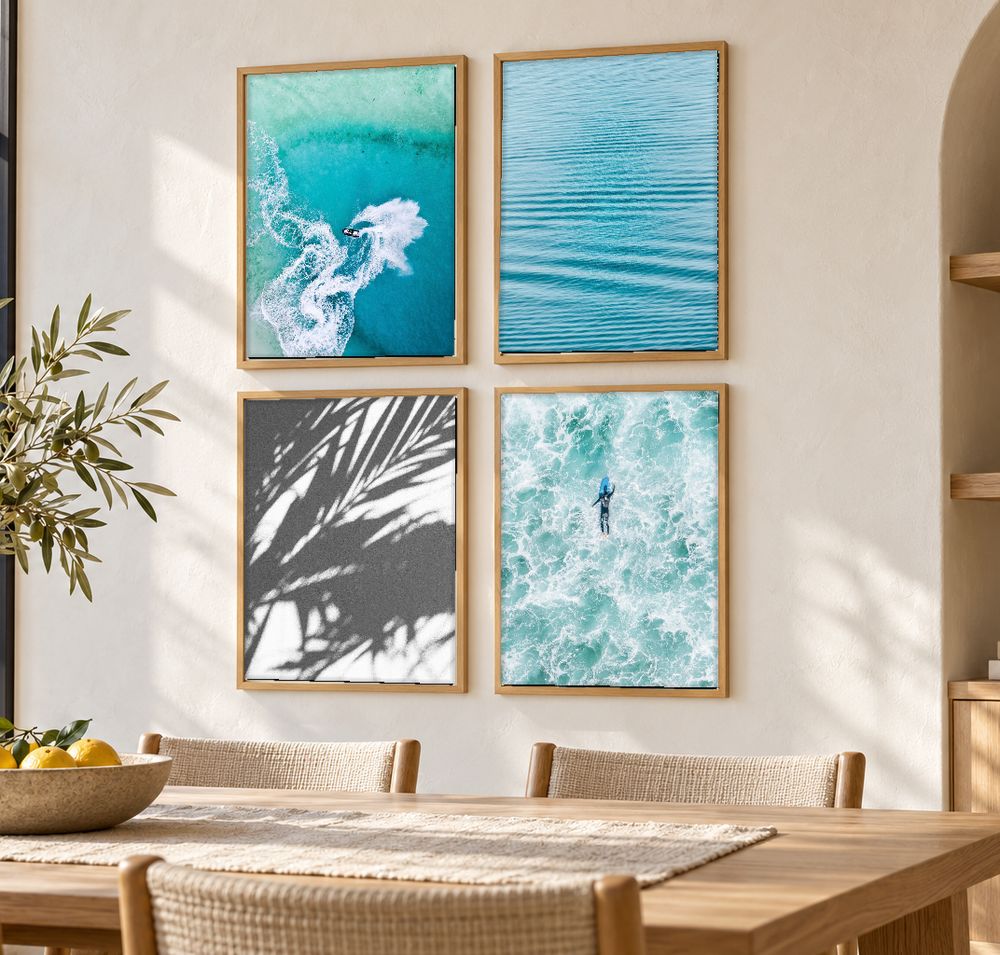 Set de 4 cuadros decorativos que combinan