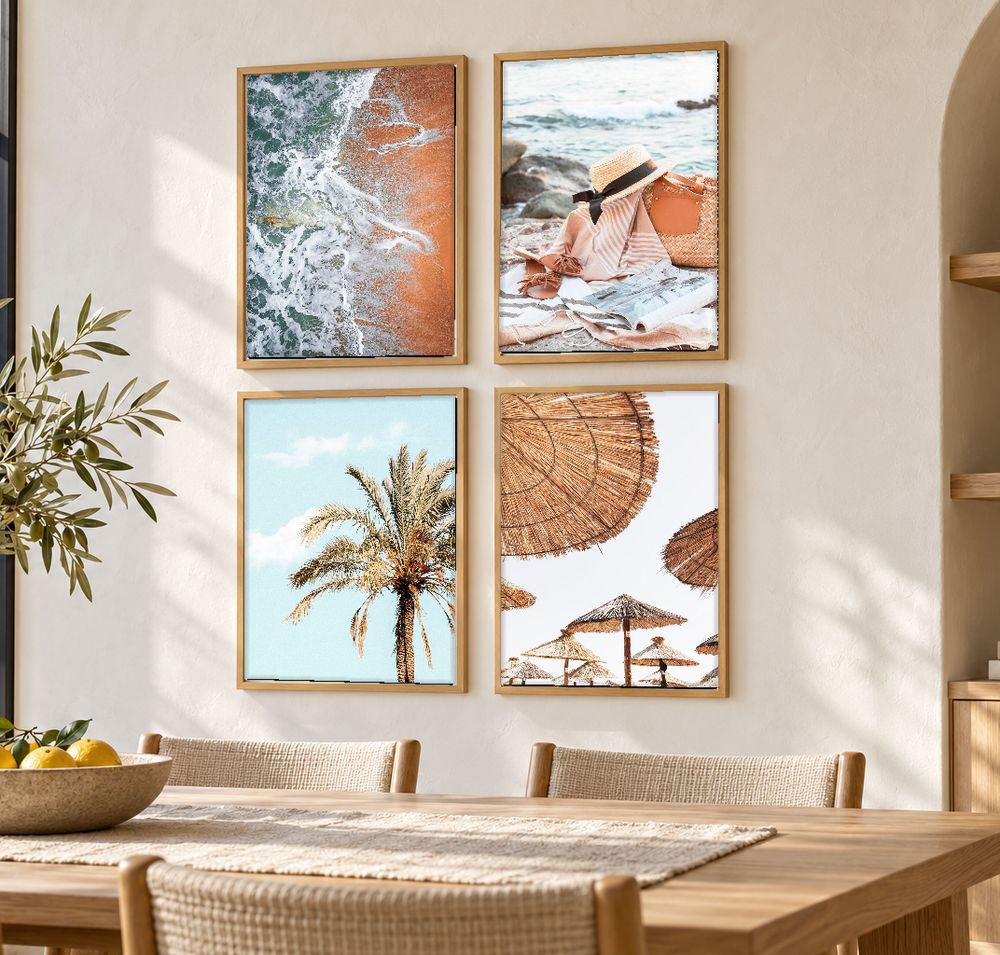 Set de 4 cuadros decorativos que combinan