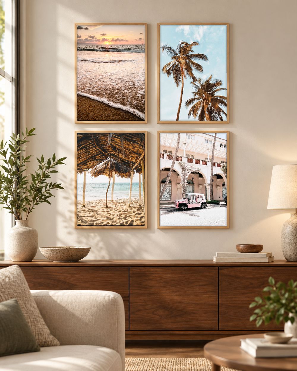 Set de 4 cuadros decorativos que combinan