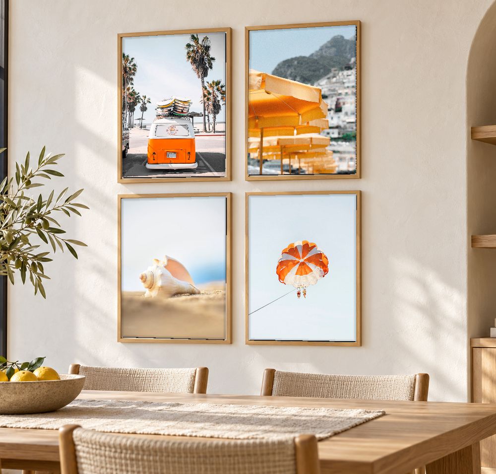 Set de 4 cuadros decorativos que combinan