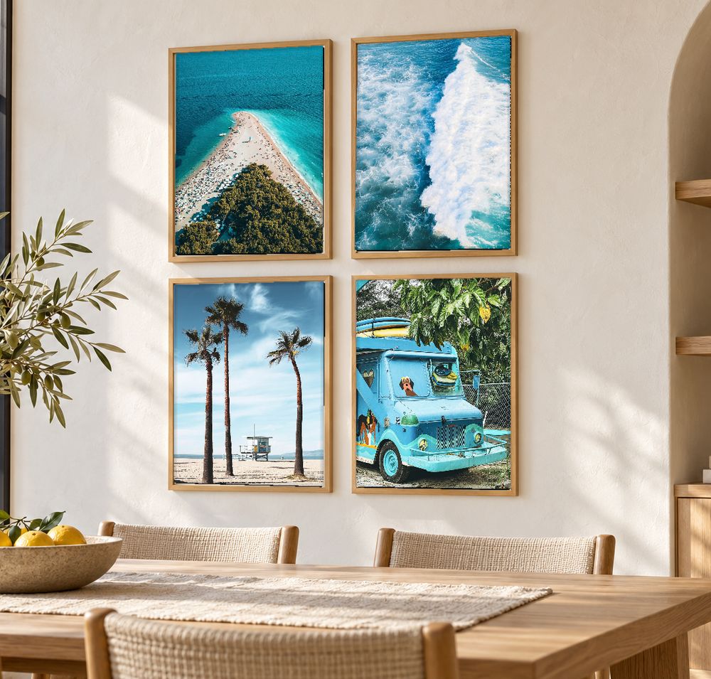 Set de 4 cuadros decorativos que combinan