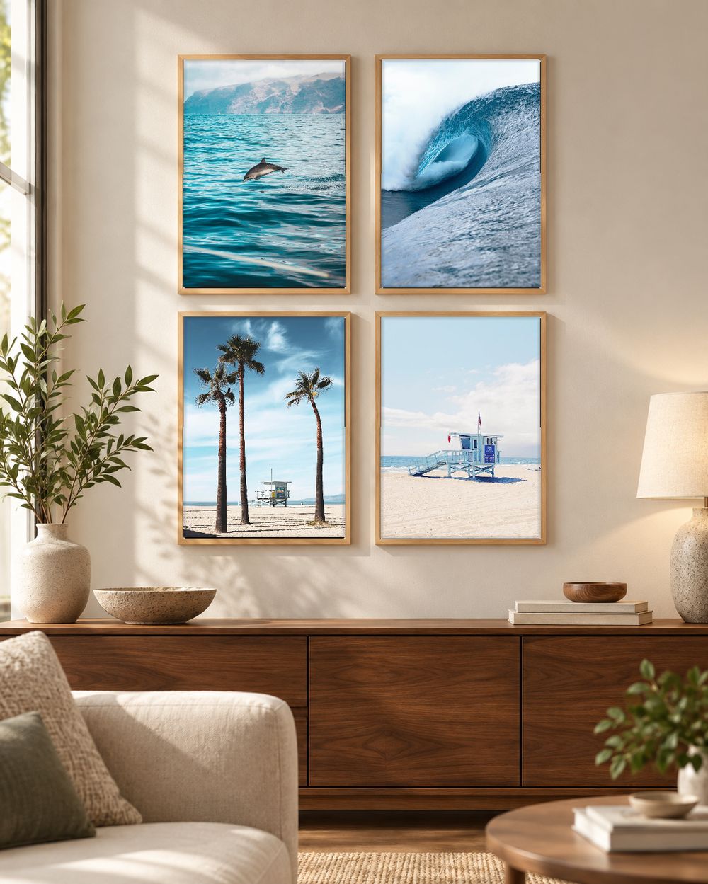 Set de 4 cuadros decorativos que combinan