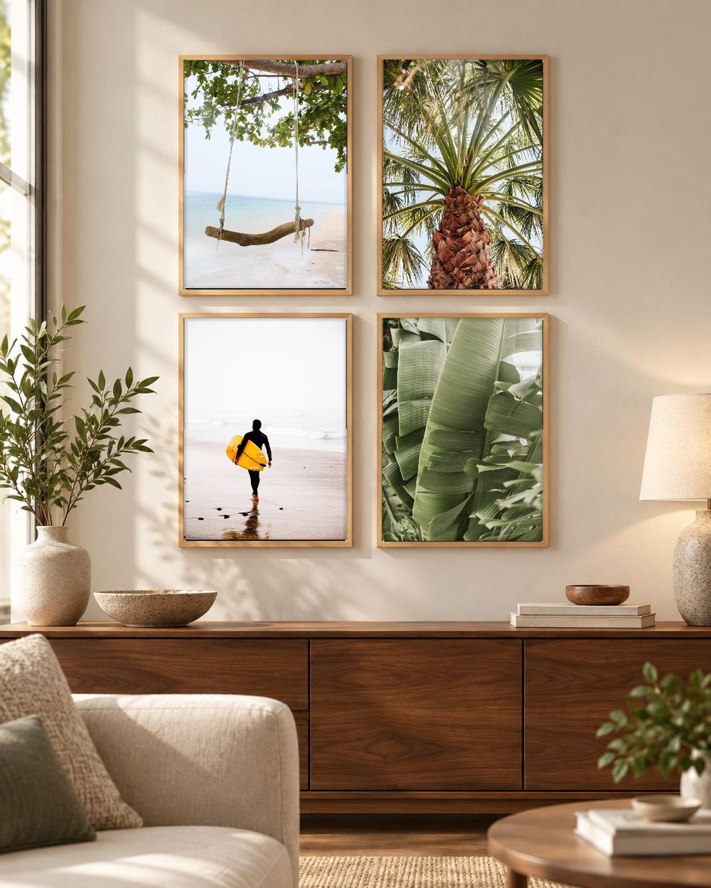 Set de 4 cuadros decorativos que combinan