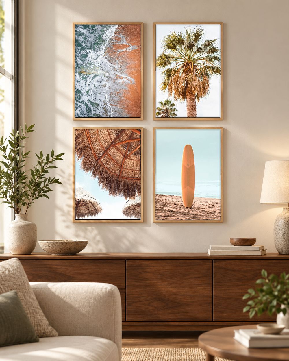 Set de 4 cuadros decorativos que combinan