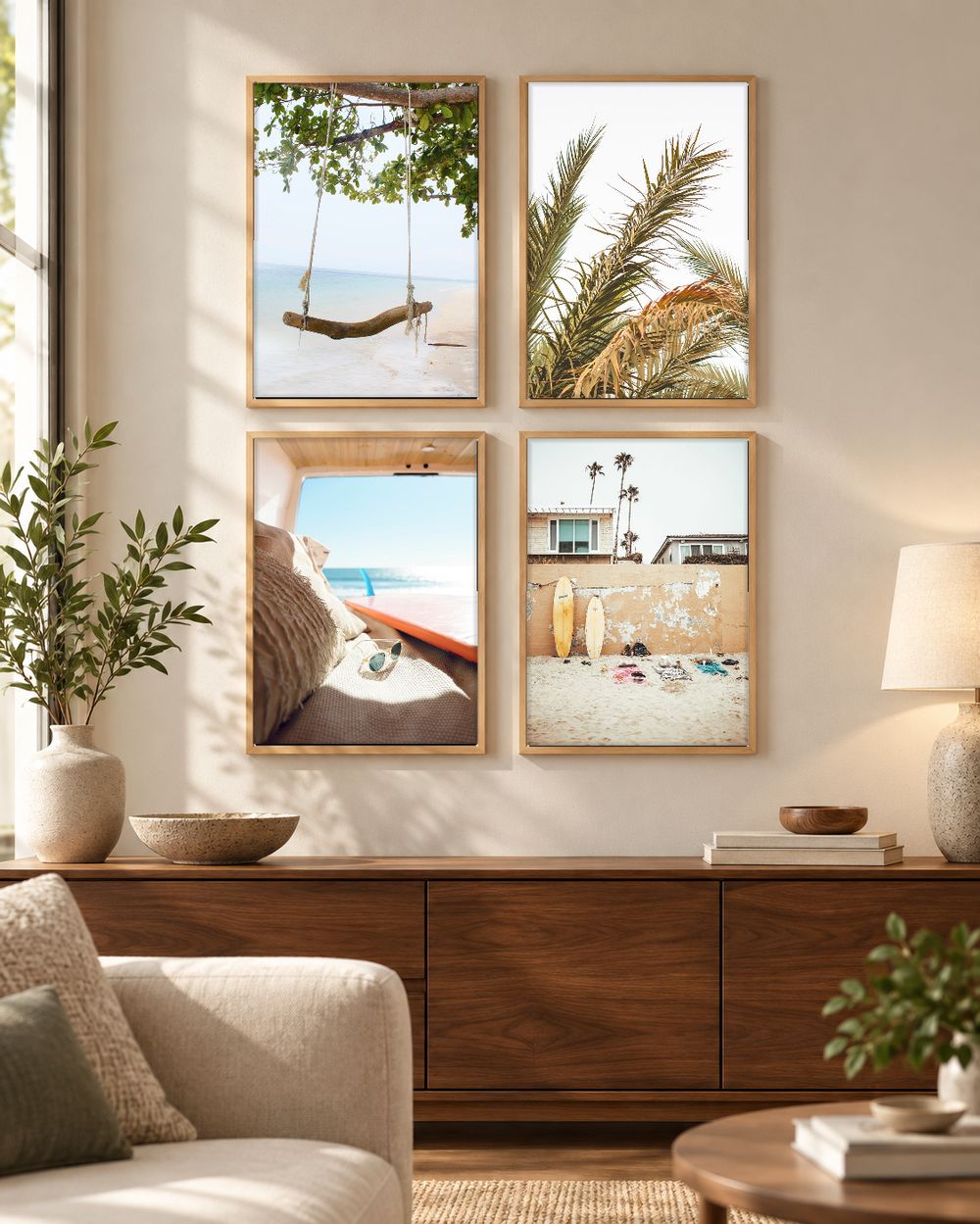 Set de 4 cuadros decorativos que combinan