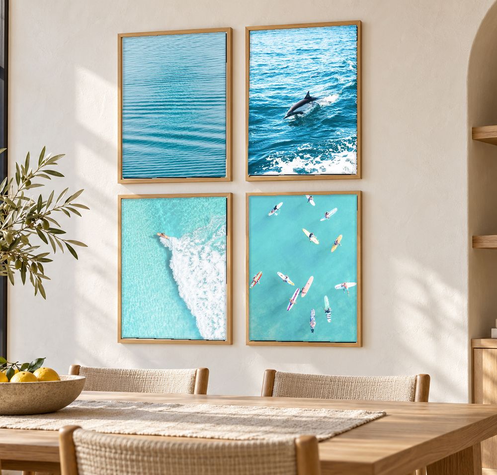 Set de 4 cuadros decorativos que combinan