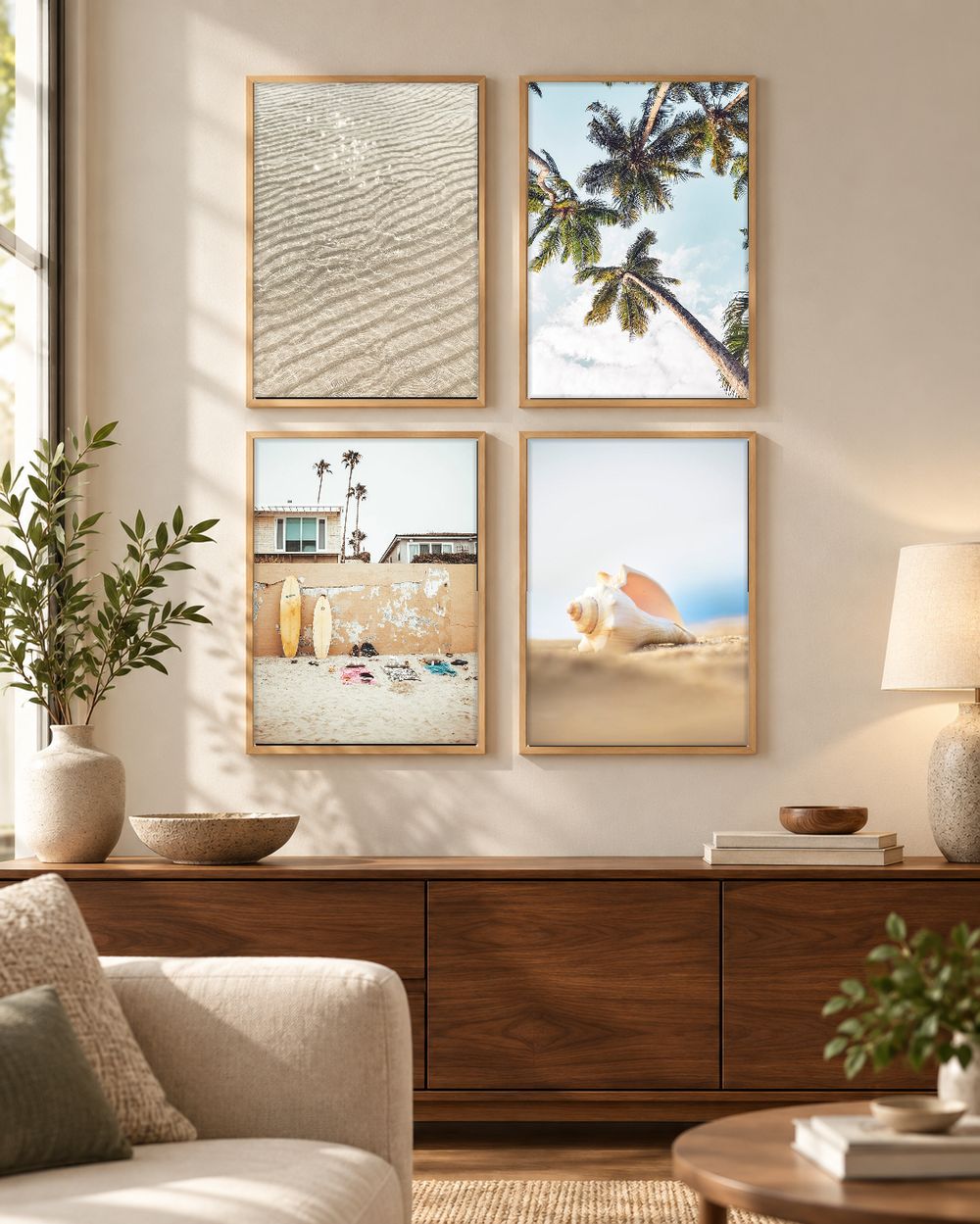 Set de 4 cuadros decorativos que combinan