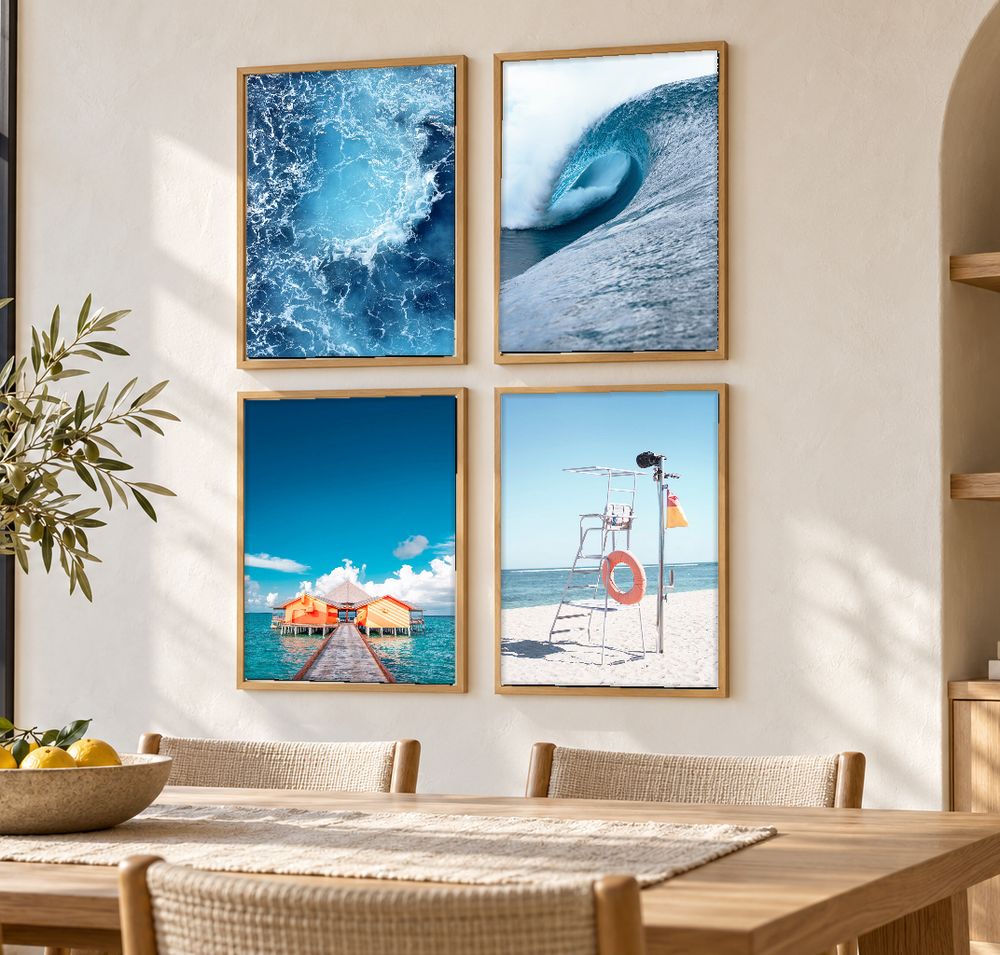 Set de 4 cuadros decorativos que combinan