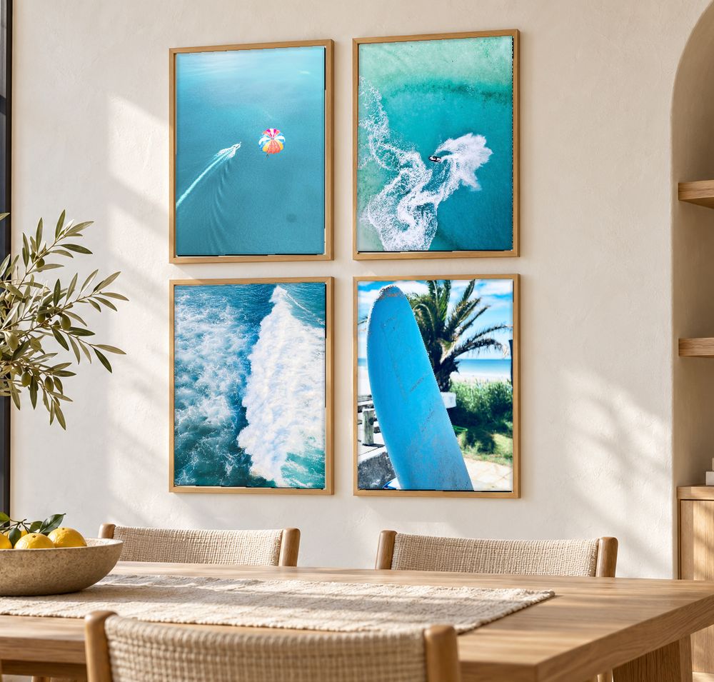 Set de 4 cuadros decorativos que combinan