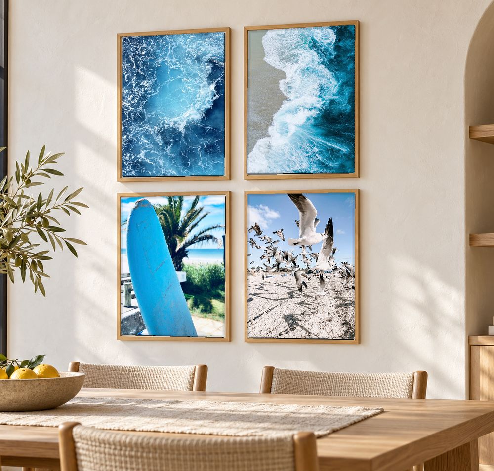 Set de 4 cuadros decorativos que combinan