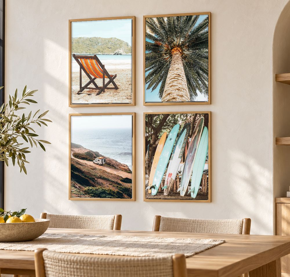 Set de 4 cuadros decorativos que combinan