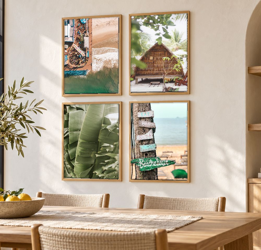 Set de 4 cuadros decorativos que combinan